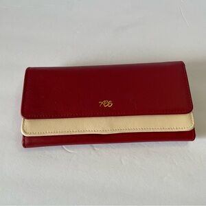 XBS Red/Ivory Leather Wallet